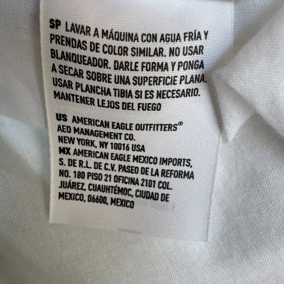 AEO Cotton Blend White Lace Trim Two Tier Elastic Waist Boho Mini Skirt Size XXL - Picture 13 of 15